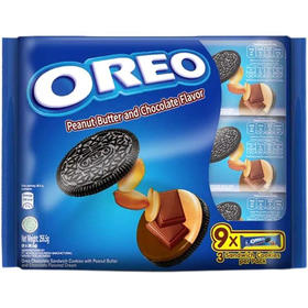 奥利奥花生酱&巧克力口味 夹心饼干