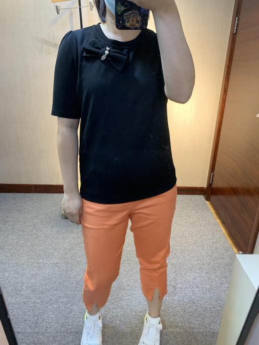 针丝缘春夏爆款糖果色彩裤大码高弹舒适显瘦弹力彩裤8001 商品图9