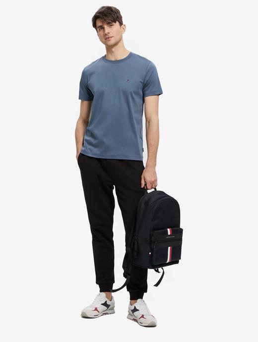 TOMMY春夏男装经典简约透气丝光棉小绣标圆领短袖T恤MW0MW23937 商品图11