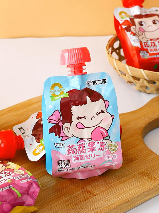 不二家吸吸果冻白桃味150克 商品图0