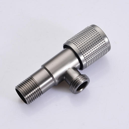 SQ：5274荔枝纹枪灰三角阀水镀枪灰 商品图0