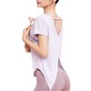 【新品上市】薄款宽松运动罩衫短袖上衣瑜伽服女透气美背健身服普拉提QiaoC 000 DX2019 商品缩略图4