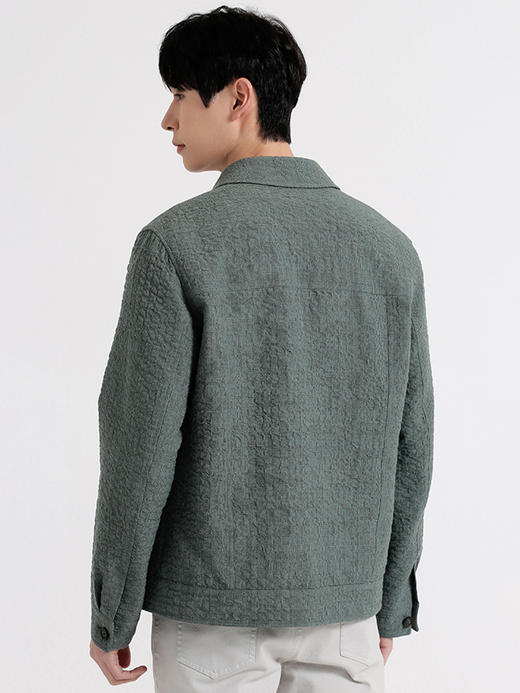 callisto绿色微泡纹理夹克 SSFEJ088C 商品图3