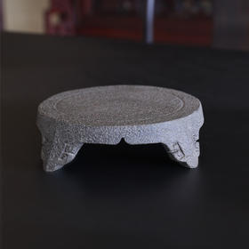 玄武岩圆形火堆腿底座