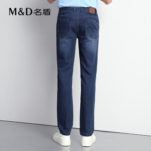 【菁英同款】名盾弹力牛仔裤夏季休闲直筒中腰耐磨薄长裤男36509 商品图4