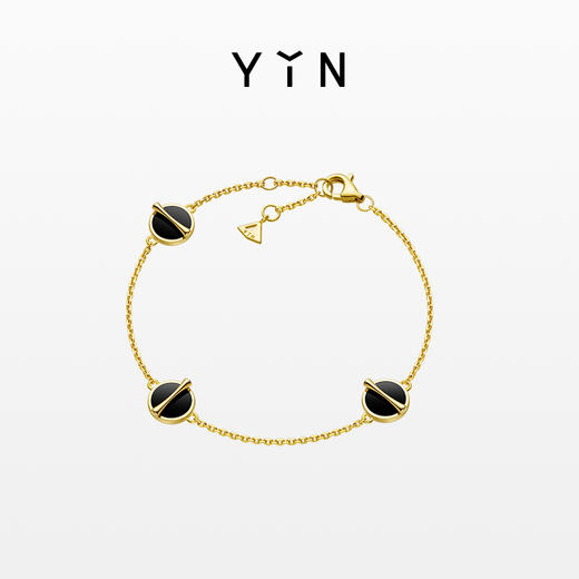 「因」系列 黄金比黑玛瑙手链礼盒 商品图1