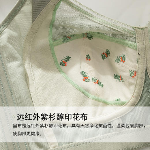 大胸显小全罩杯调整型文胸收副乳，防下垂胸罩。淡雅睫毛无钢圈文胸 商品图3