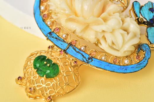 【一揽春光】珊瑚蝶恋花花篮胸针-SH1812115 商品图7