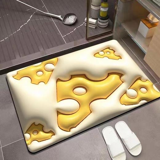 【好物推荐】 3D立体膨胀地毯家用浴室小白兔吸水速干地垫 商品图1