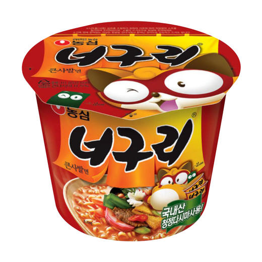 （26.1.14日到期）너구리 큰사발면农心小浣熊辣味大杯111g 商品图4