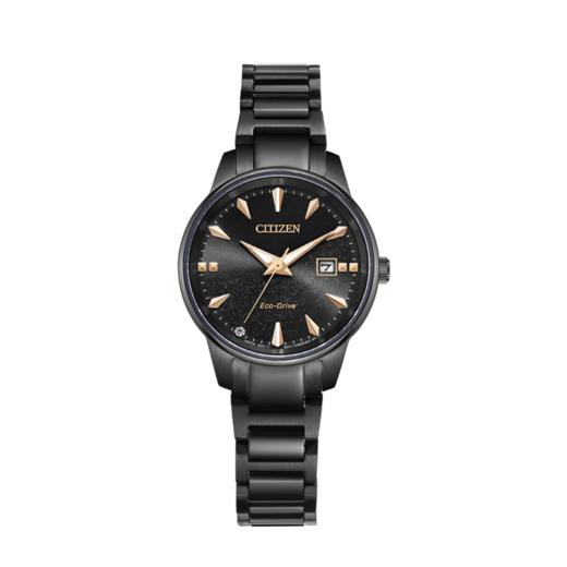 西铁城/CITIZEN 星空黑盘光动能情侣腕女表EW2595-81E 商品图1