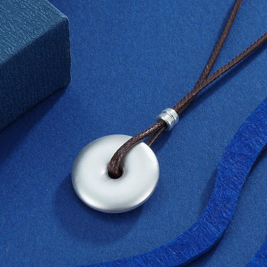 子佩集S990银【任平生】套链项链【TBV029S】仿古平安扣2303 商品图2