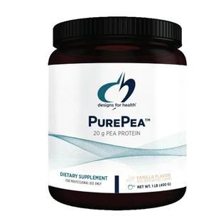 【效期至27年8月】低敏豌豆蛋白粉剂 design for health PurePea™ Vanilla powder 450g/瓶