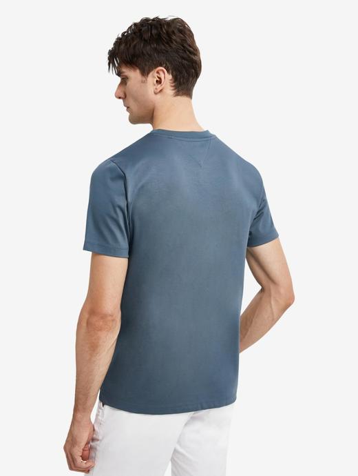 TOMMY春夏男装经典简约透气丝光棉小绣标圆领短袖T恤MW0MW23937 商品图1