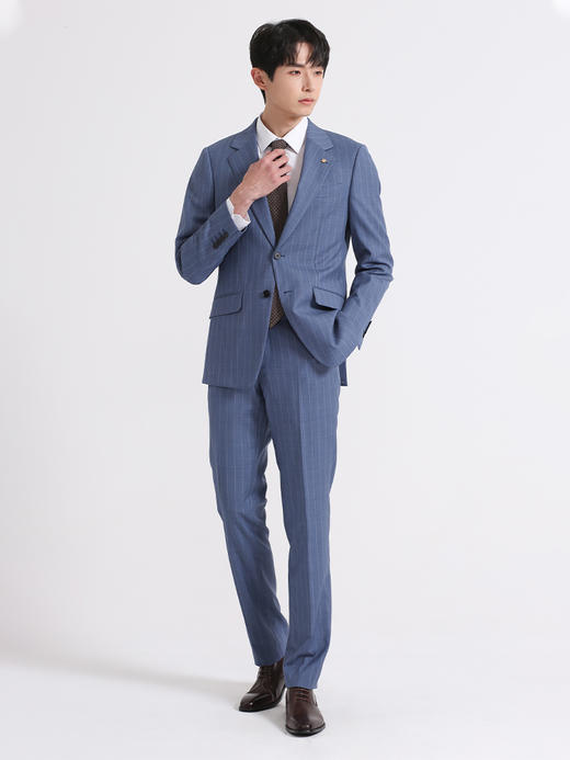 callisto蓝色全绵羊毛西服 SSBWJ012C 商品图2