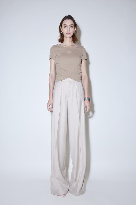 收腰抽褶短T恤 商品图0