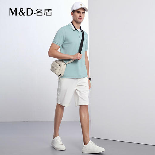 【商场同款】名盾短袖POLO衫纯棉夏季商务翻领短袖休闲t恤衫22543 商品图3