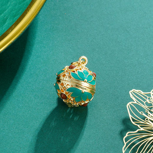 子佩集手工古法香丸吊坠项链【6710】镀金 商品图4