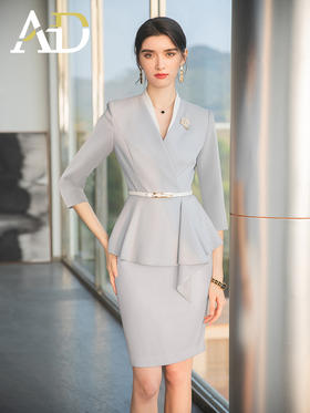 高端美容院工作服职业气质女夏季时尚两件套装ol通勤女装制服裙