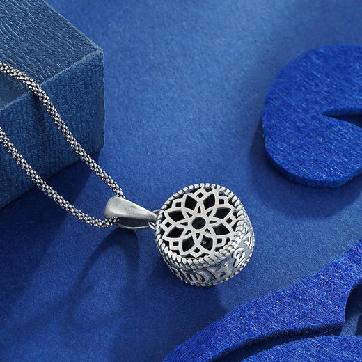 子佩集S990银【寂空】吊坠【HFDZ018】(不含链)仿古2303 商品图5