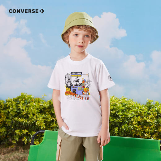 CONVERSE 夏 大童小童 短袖T恤 CNVB-TE-D938 商品图0