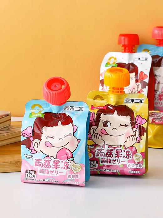 不二家吸吸果冻白桃味150克 商品图1