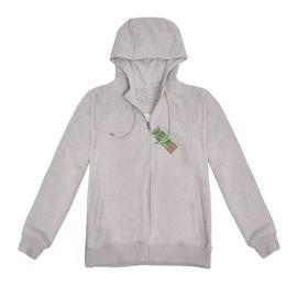 素道有机彩棉休闲针织连帽外套 水洗工艺透气吸汗情侣款四季皆可【京东快递送货上门】