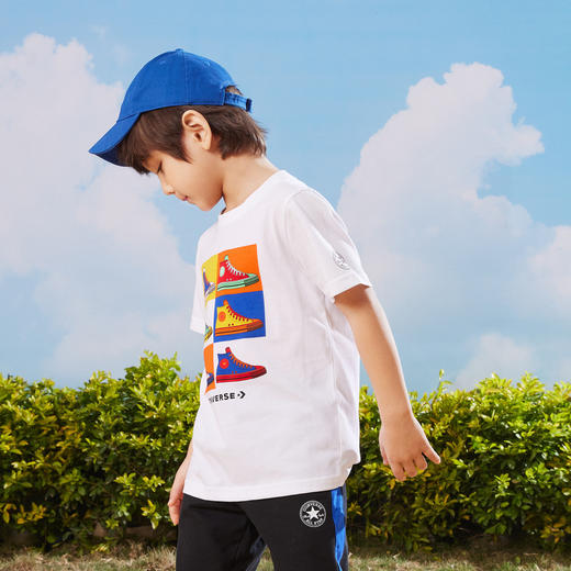 CONVERSE 夏 大童小童 短袖T恤 CNVB-TE-D937 商品图6