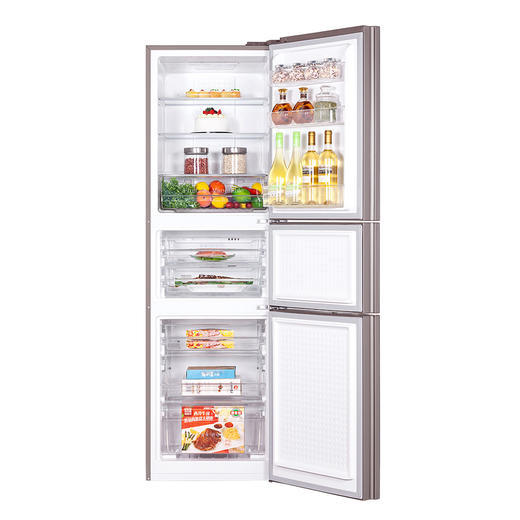 GREE 格力 晶弘三门冰箱 变频285L 风冷无霜 节能省电 BCD-285WPTG/霞光紫 商品图1