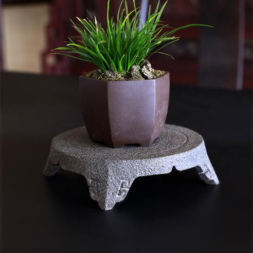 玄武岩圆形火堆腿底座 商品图2