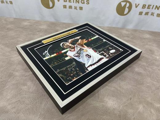 收藏系列 艾弗森 标准手势 10寸亲笔签名照片 JSA 商品图2