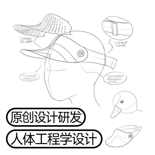 【防晒】Miss Rain 儿童无感空顶帽   UPF50+防晒 两款可选 23MRB07 商品图3