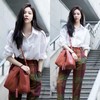 宋妍霏长袖职业白色衬衫女宽松设计感韩版百搭外穿洋气衬衣2023 商品缩略图4