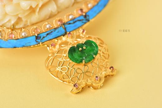 【一揽春光】珊瑚蝶恋花花篮胸针-SH1812115 商品图6