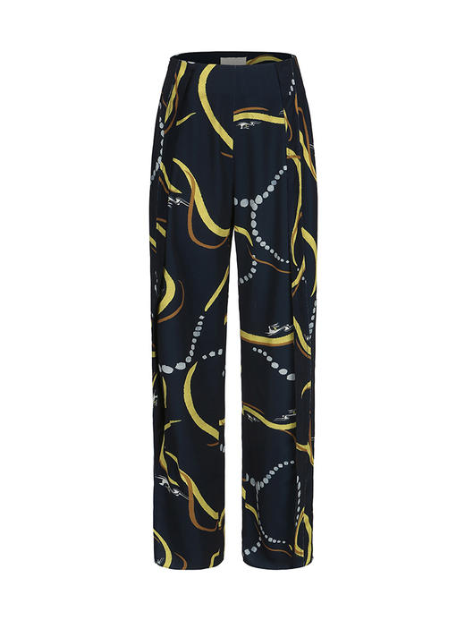 【星际迷航】品牌定制印花下摆开叉垂感直筒长裤/2300016C 商品图4