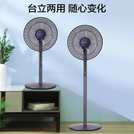 GREE 格力 6档风速 台地两用 智能感温 落地扇 FD-35X66Bh7 极光紫 商品图2