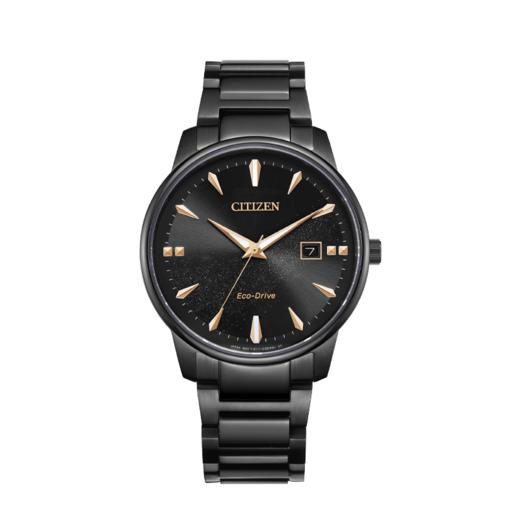 西铁城/CITIZEN 星空黑盘光动能情侣腕男表BM7595-89E 商品图2