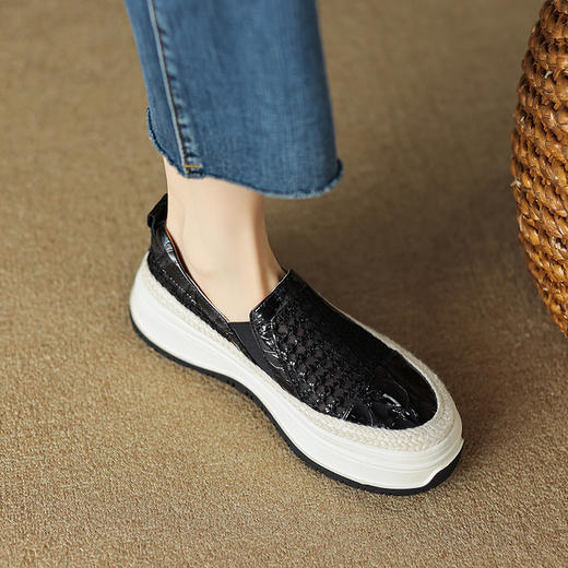 时尚减龄，厚底网纱乐福鞋TYM-1422 商品图8