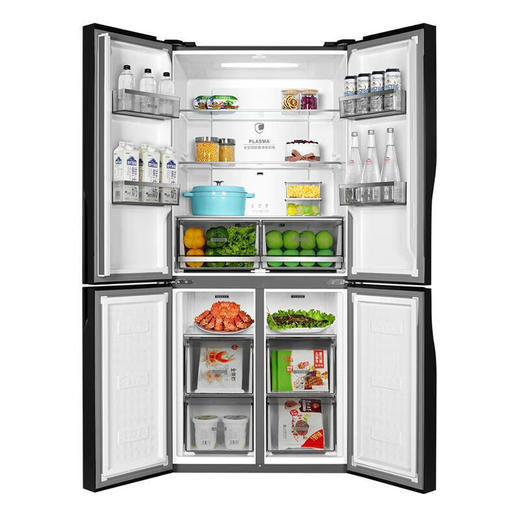 GREE 格力 晶弘十字对开门冰箱 506L -33℃深冻 母婴保鲜 BCD-506WPSC/原石灰 商品图4