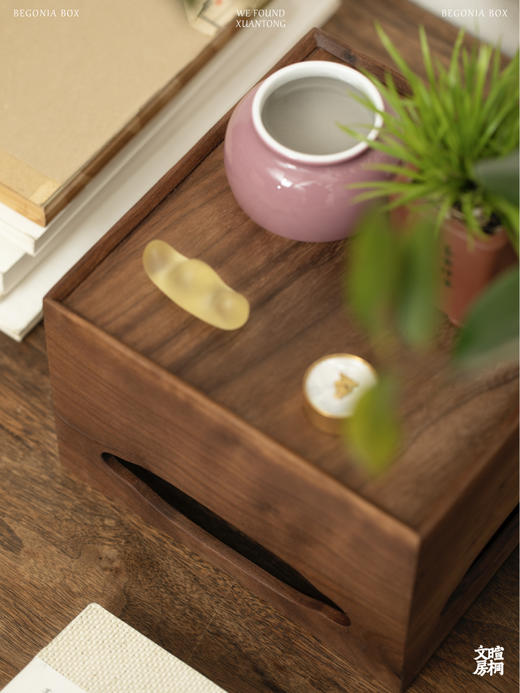 【麓家具】 都宝儿海棠盒（收纳盒 茶盘 茶盒 书箱） 商品图3
