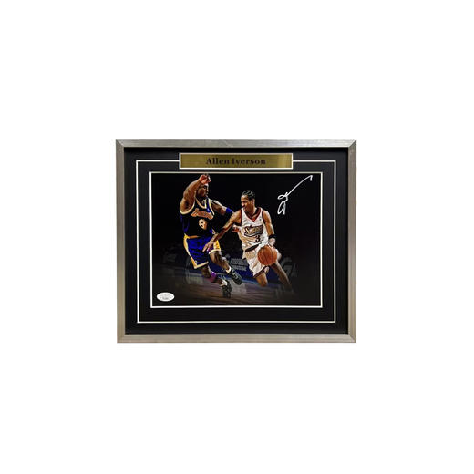 收藏系列 艾弗森 对决科比 10寸亲笔签名照片 JSA 商品图0