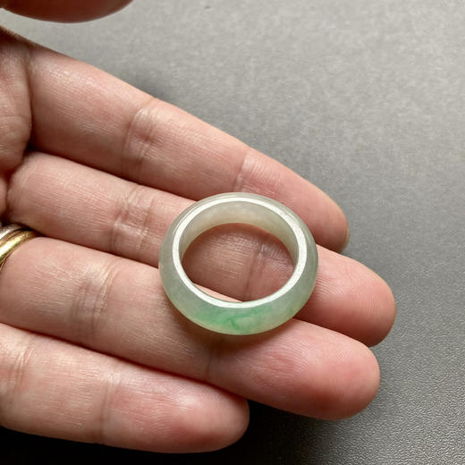 冰种阳绿翡翠指环戒指1920 商品图4