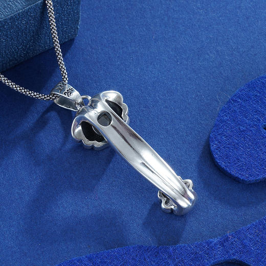 子佩集S990银【心如意】吊坠【HFDZ019】(不含链)仿古2303 商品图5