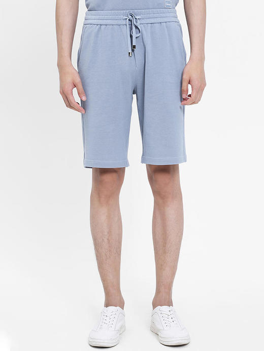 callisto浅蓝棉混纺短裤 SSSPW176C 商品图0