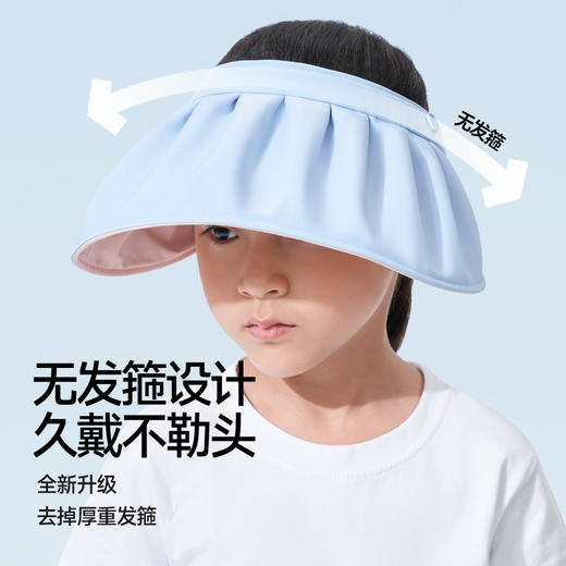 【防晒】Miss Rain 儿童空顶折叠贝壳帽  双面黑胶 可折叠 大帽檐 23MRB01 商品图2