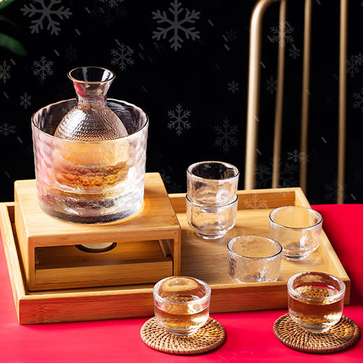 水晶琉璃酒具【双人酒具】（一壶一碗四杯） 商品图3