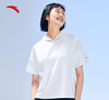 安踏冰丝T丨冰肤连帽短袖t恤女款夏季宽松透气运动上衣162327112 商品缩略图0