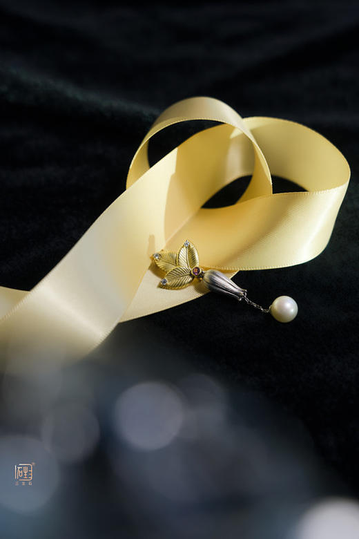 三生石·静待花开·玉兰两用胸针 商品图2