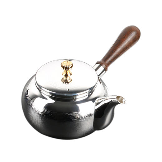 日本银川堂檀木侧把茶壶200ml 商品图0