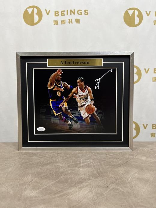 收藏系列 艾弗森 对决科比 10寸亲笔签名照片 JSA 商品图1